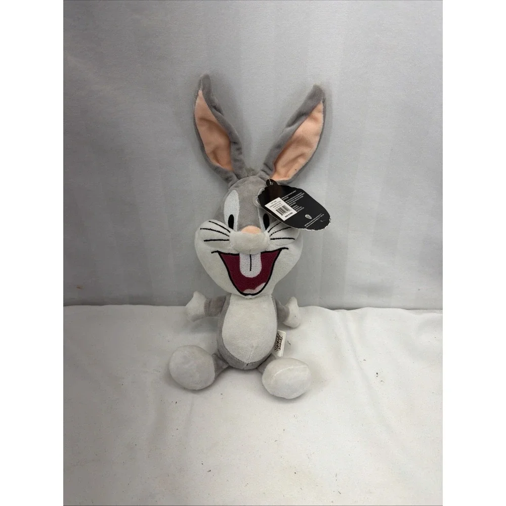 NEW BUGS BUNNY DOG TOY‎ PLUSH BODY w/ SQUEAKER LICENSED
